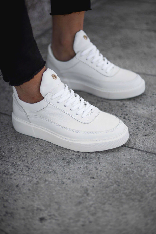 Men's Sneaker PABLO'S - Calf Leather Python-Look | White | PABLO ESPERANZA